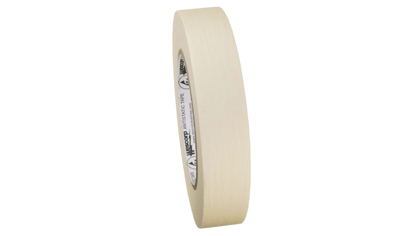 Desco Europe ESD Klebeband, Creme, Gummi, , , 54.8m x 24mm z.Anwend.für Abkleben