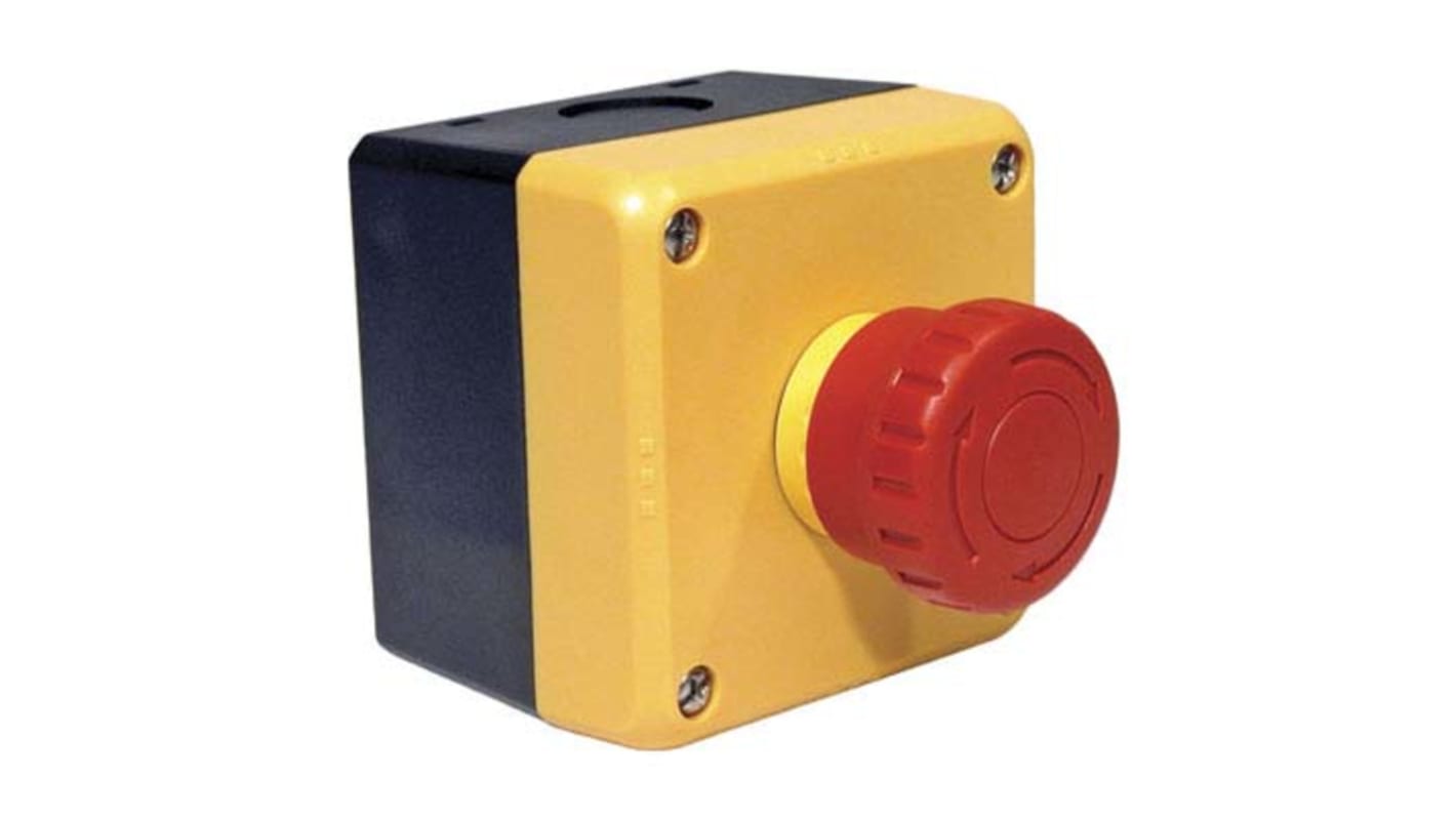 Idec XW Series Emergency Stop Push Button, Surface Mount, 3PDT, IP65