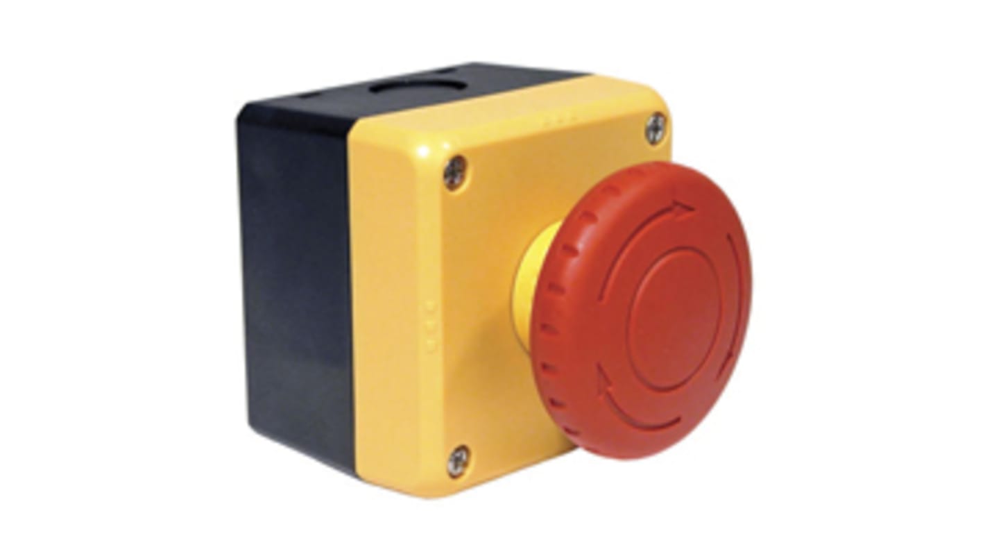 Idec XW Series Emergency Stop Push Button, Surface Mount, 2NC/2NO, IP65