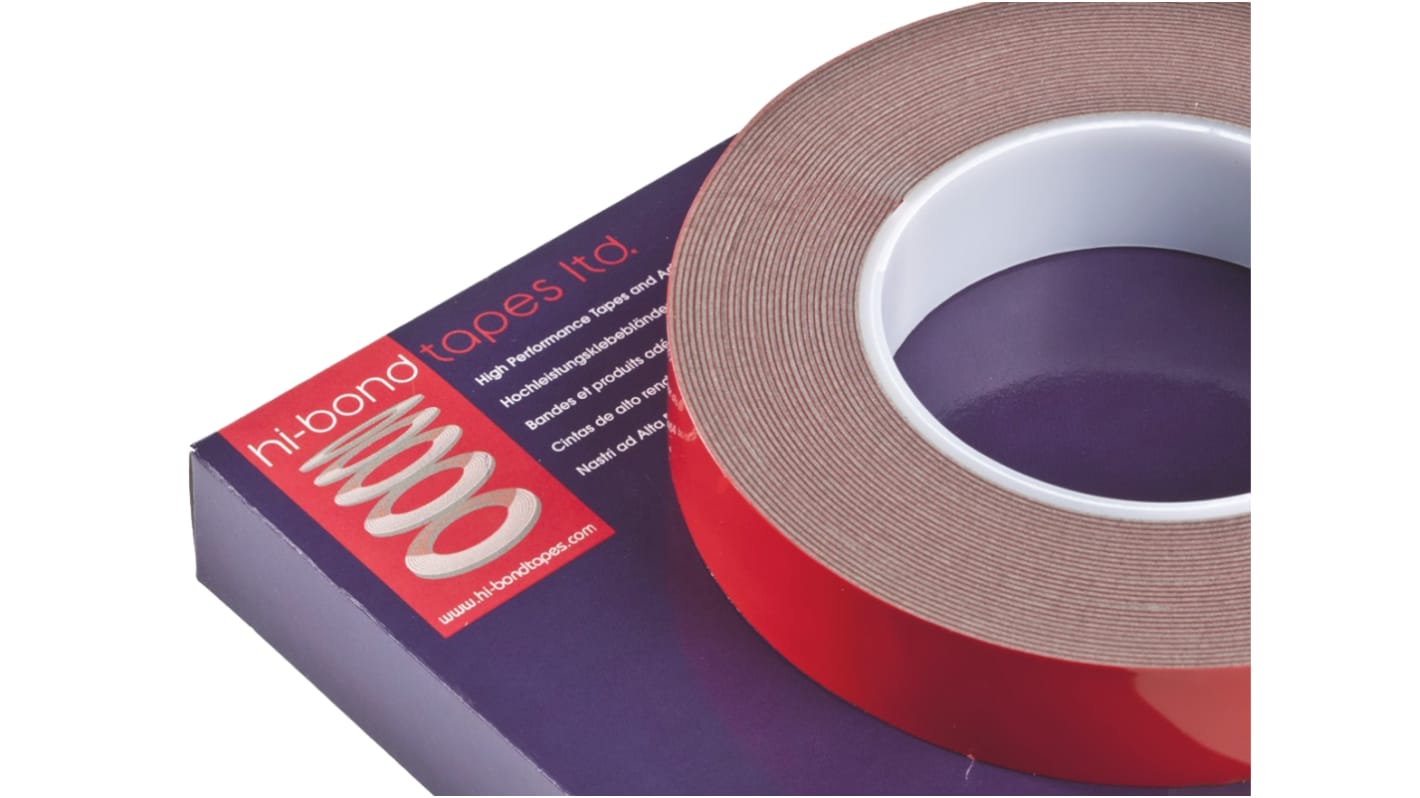 Nastro Biadesivo in Schiuma acrilica Hi-Bond VST 3120G, 19mm x 33m x 1.2mm, Grigio, 15,2 N/cm