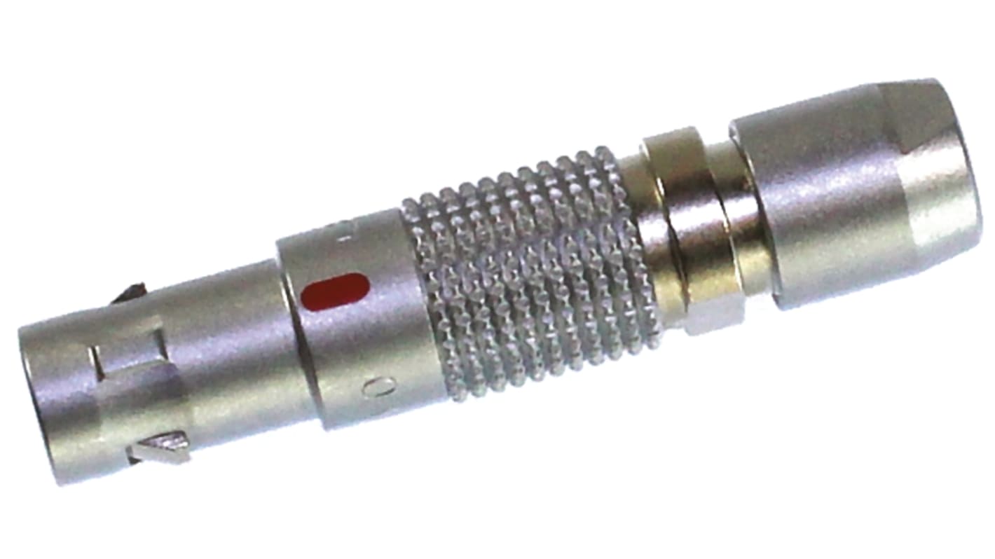 Lemo Circular Connector, 5 Contacts, Cable Mount, M7 Connector, Plug, Male, IP50, 00 B Series