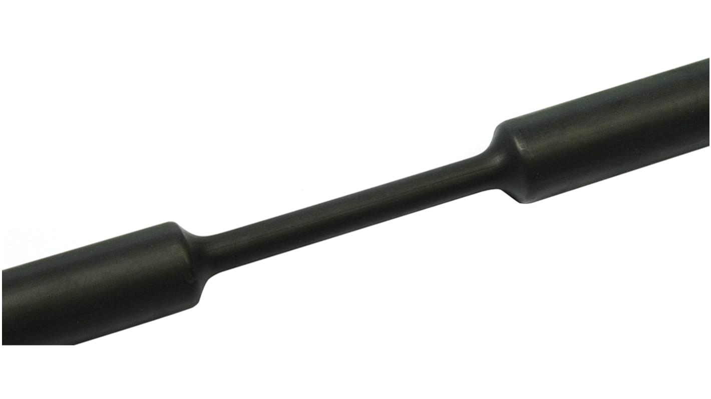 Tubo termorretráctil HellermannTyton de Poliolefina Negro, contracción 3:1, Ø 24mm, long. 30m