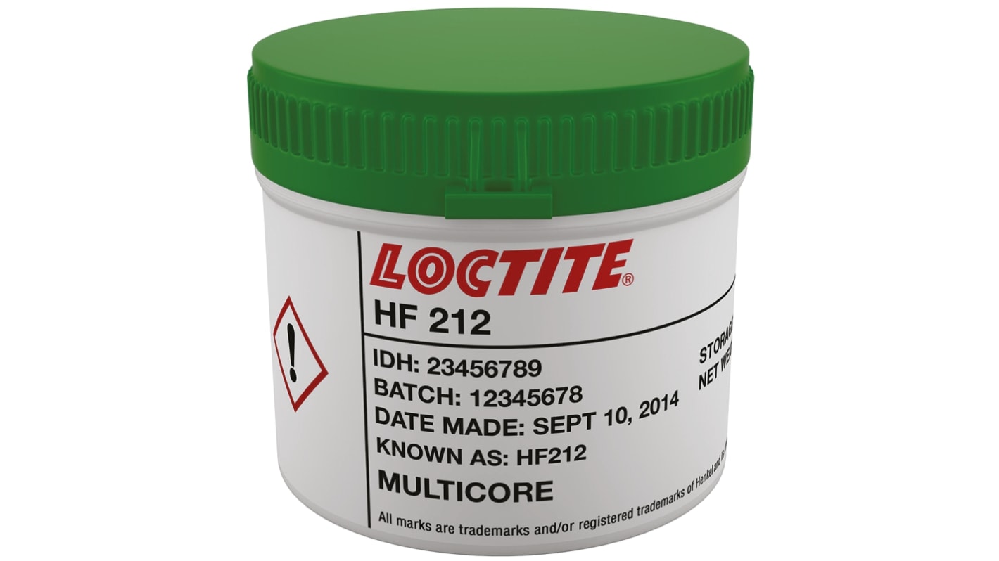 Henkel Loctite HF212 90iSC AGS Lead Free Solder Paste, 500g Jar