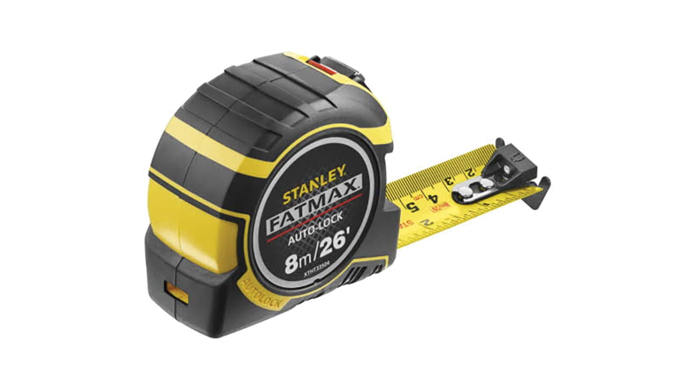 Stanley FatMax 8m Tape Measure, Metric & Imperial, With RS Calibration