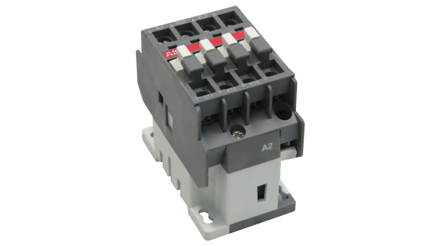 ABB A16-30-10-51 A Line Contactor, 480 V Coil, 3-Pole, 30 A, 7.5 kW ...