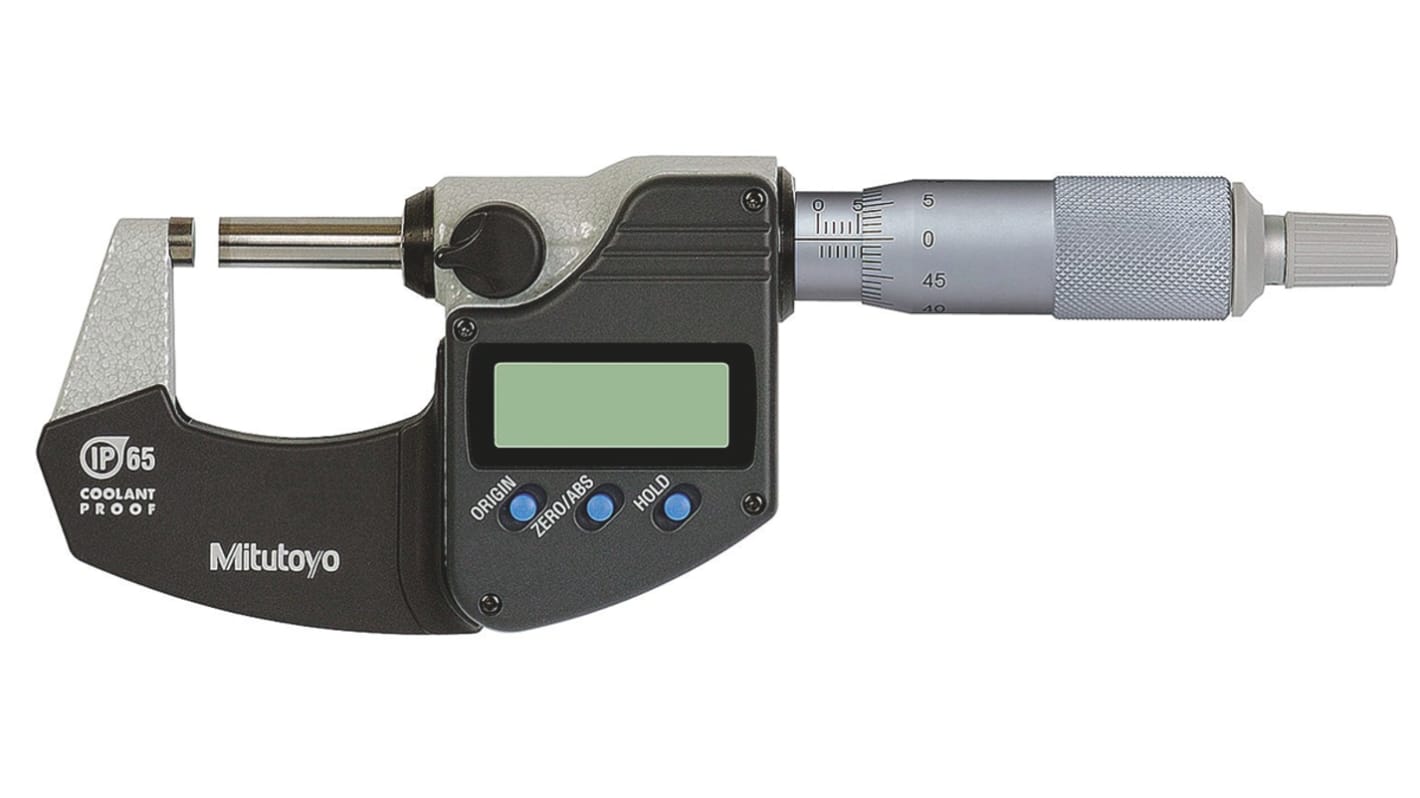 Mitutoyo 29334030 External Micrometer, Range 0 mm →25 mm, With UKAS