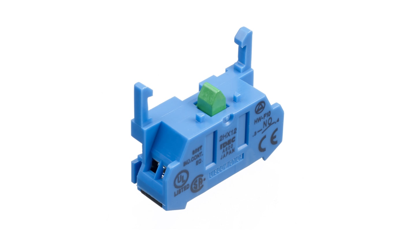 Idec HW Series Contact Block - 1NO 600 V