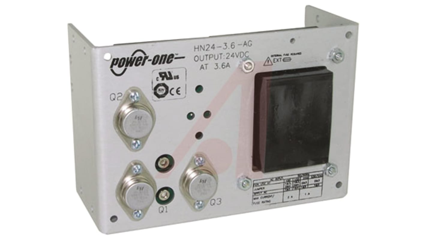 BEL POWER SOLUTIONS INC Open Frame Linear Power Supply, 100 → 264V ac Input, 24V Output, 3.6A Output, 86.4W