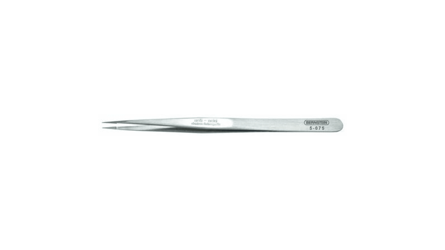 Bernstein AG 140 mm, Stainless Steel, Pointed, Tweezers