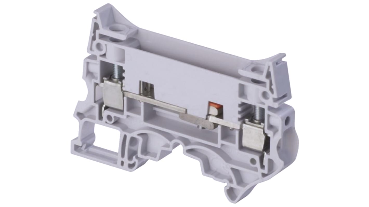 Entrelec SNK Series Grey Test Disconnect Terminal Block, 10mm², Single-Level, Screw Termination