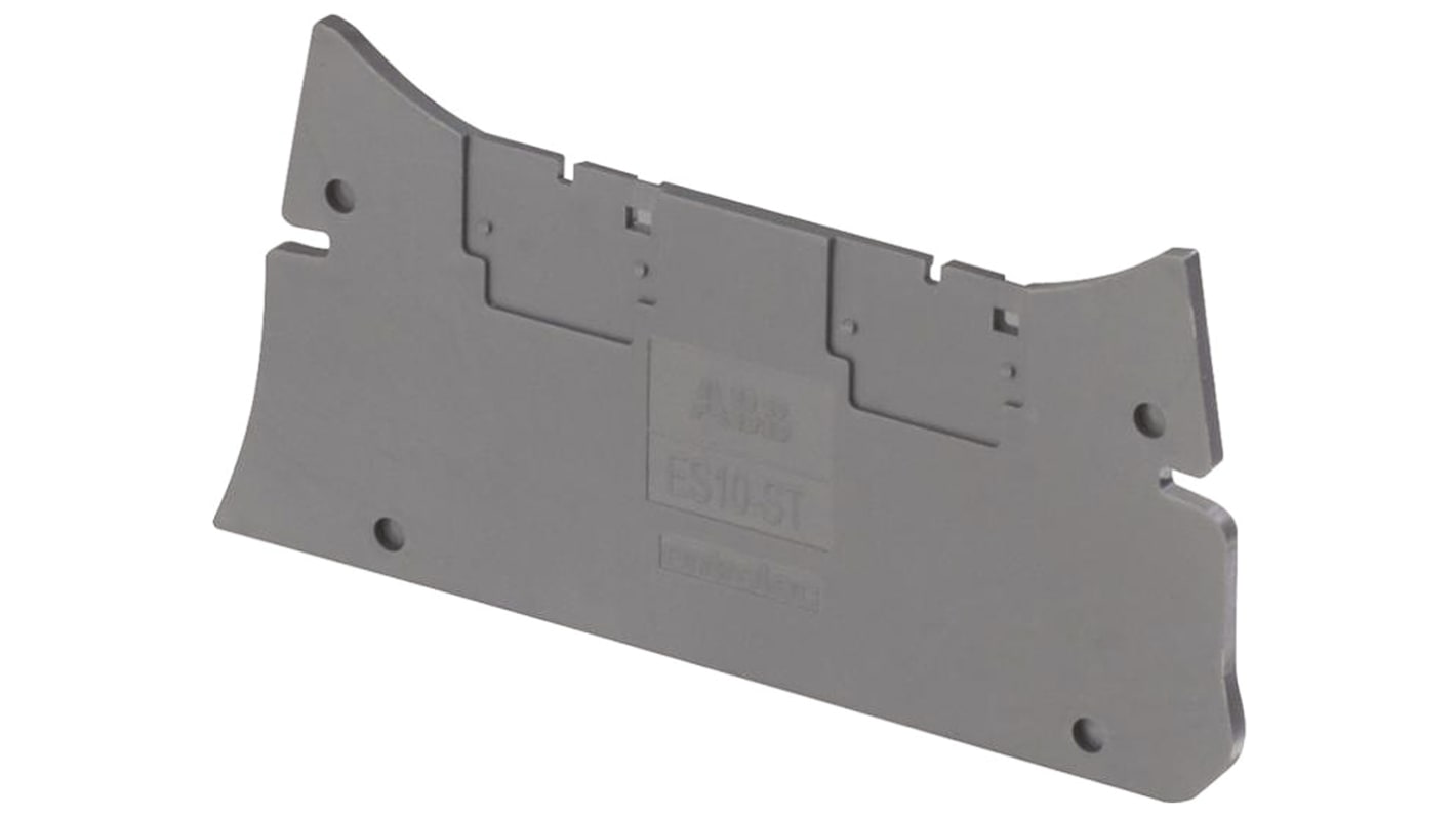 1SNK508910R0000 Entrelec ES10 Series End Plate for Use with ZS10ST