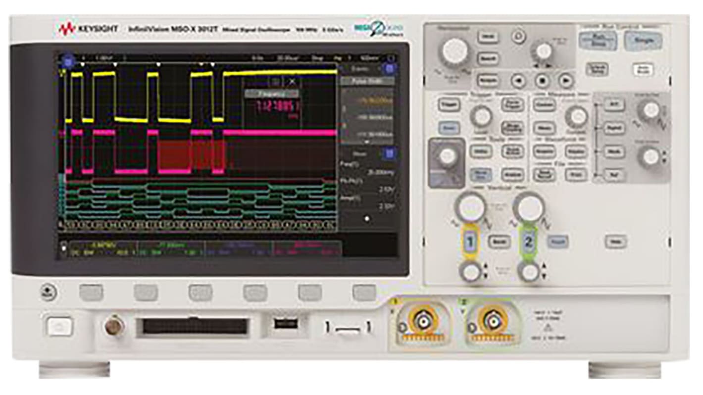 Keysight MSOX3012A Oszilloskop 100MHz, ISO-kalibriert CAN, IIC, LIN, RS232, RS422, RS485, SPI, UART, USB