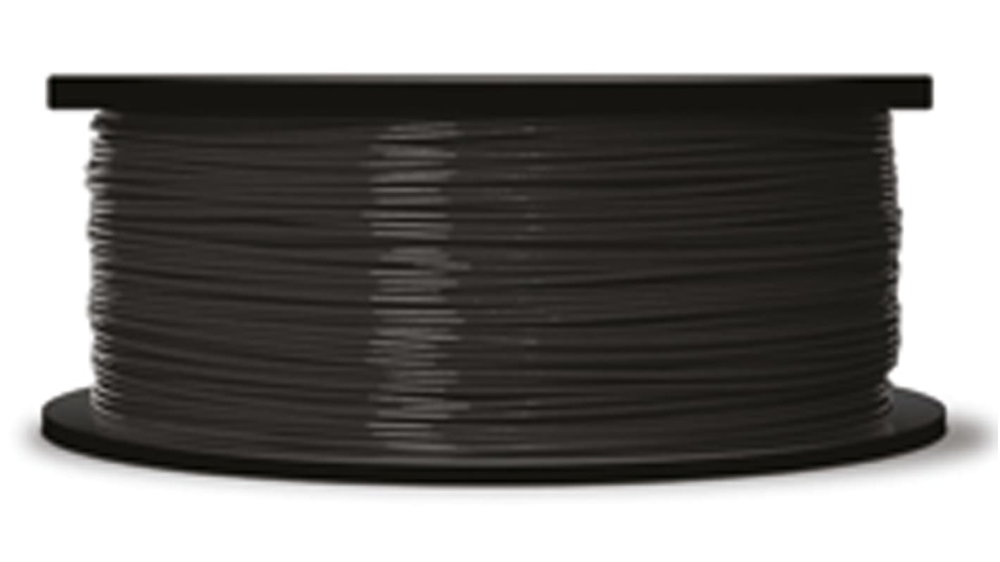 Filamento para impresora 3D FDM, PLA, 1.75mm, Negro, 200g MakerBot