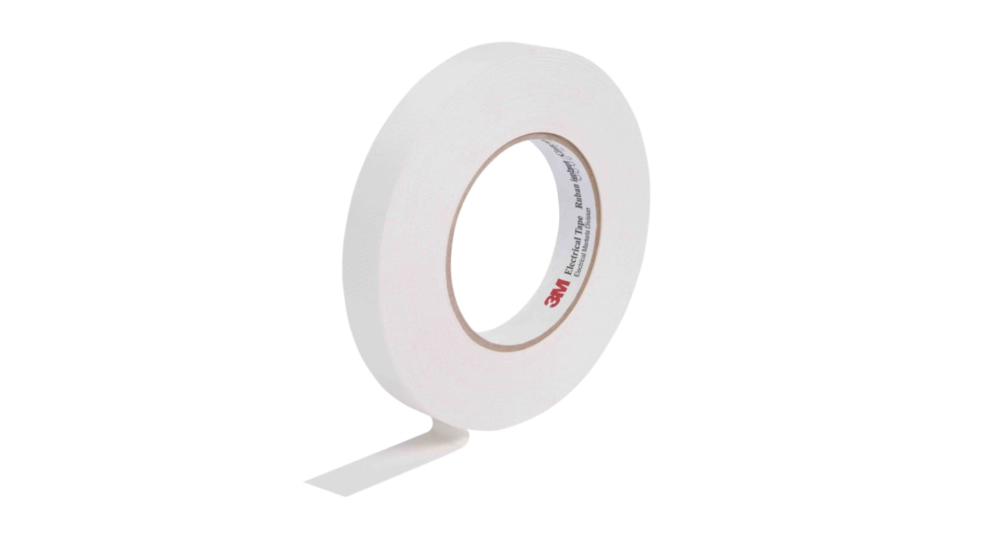 3M Scotch 27 Isolierband, Glasfaser-Filament Weiß, 0.17mm x 12mm x 20m, 0°C bis +130°C