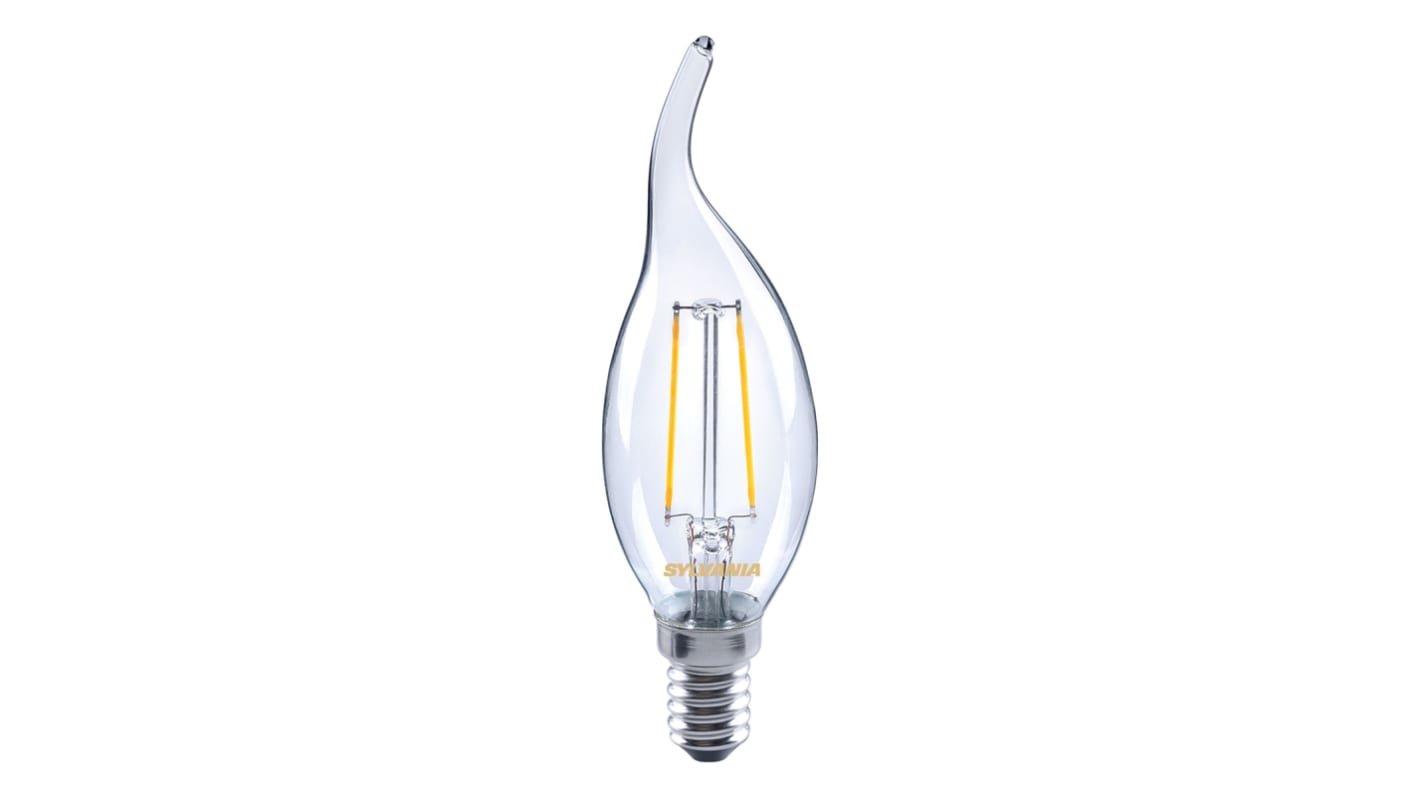 Sylvania ToLEDo, LED-Filament, LED-Lampe, Kerze, , 3 W / 230V, 330 lm, E14 Sockel, 2400K warmweiß