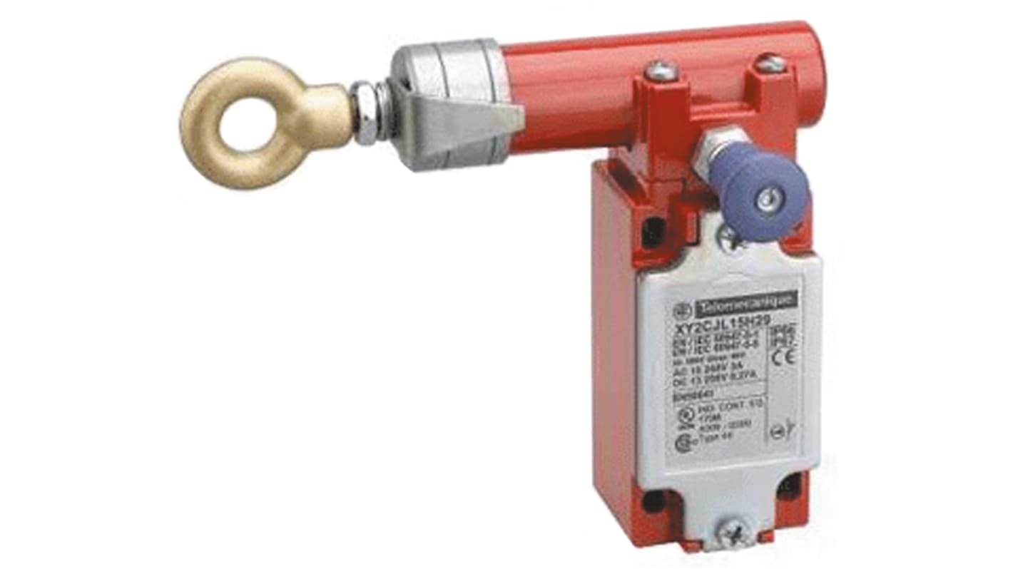 Rope Pull Switch, LH, ISO M20, 2NC 1NO