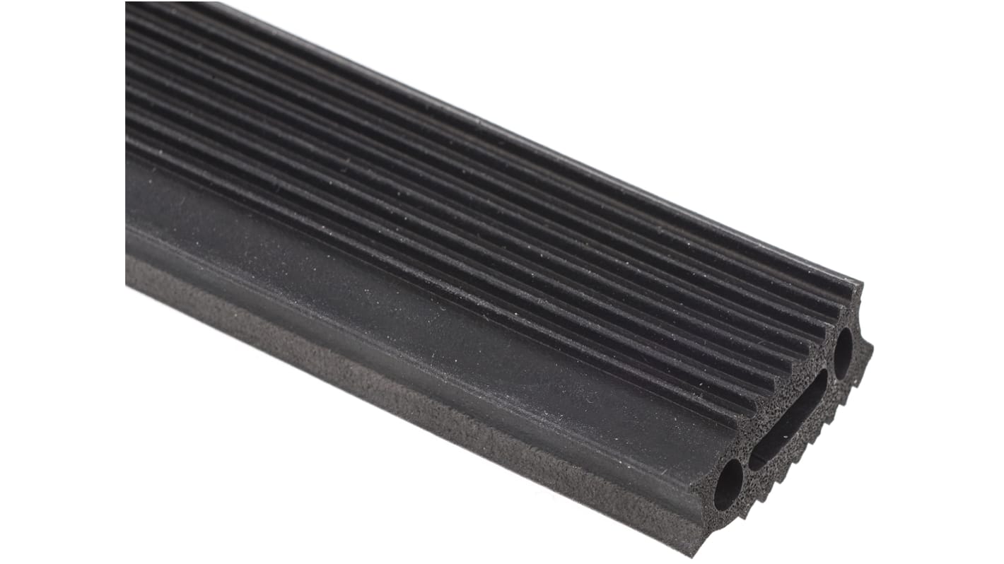 RS PRO Black EPDM Edging Strip, 20m