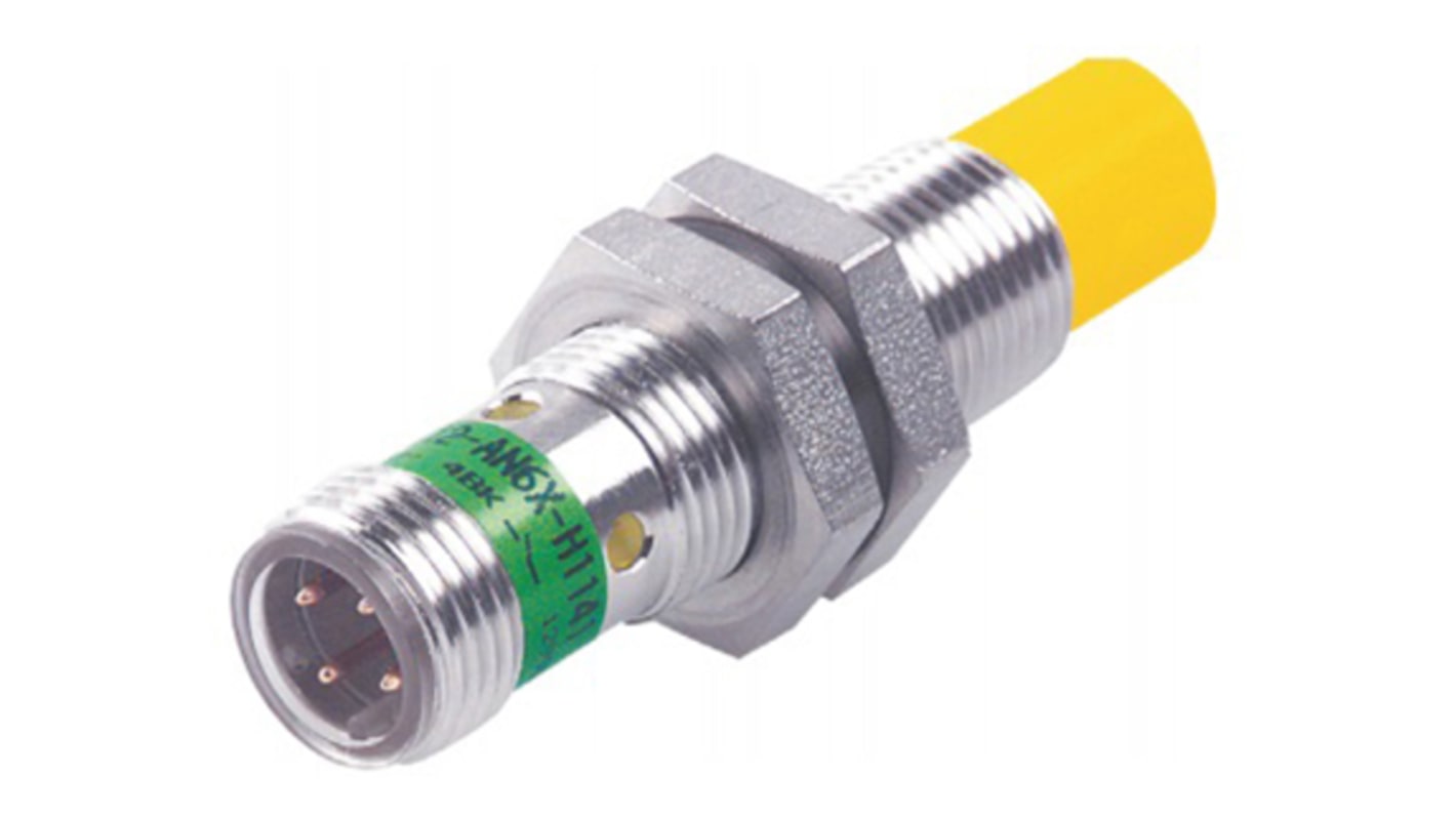 Turck Inductive Barrel-Style Proximity Sensor, M12 x 1, 10 mm Detection, PNP Output, 10 → 30 V dc, IP68