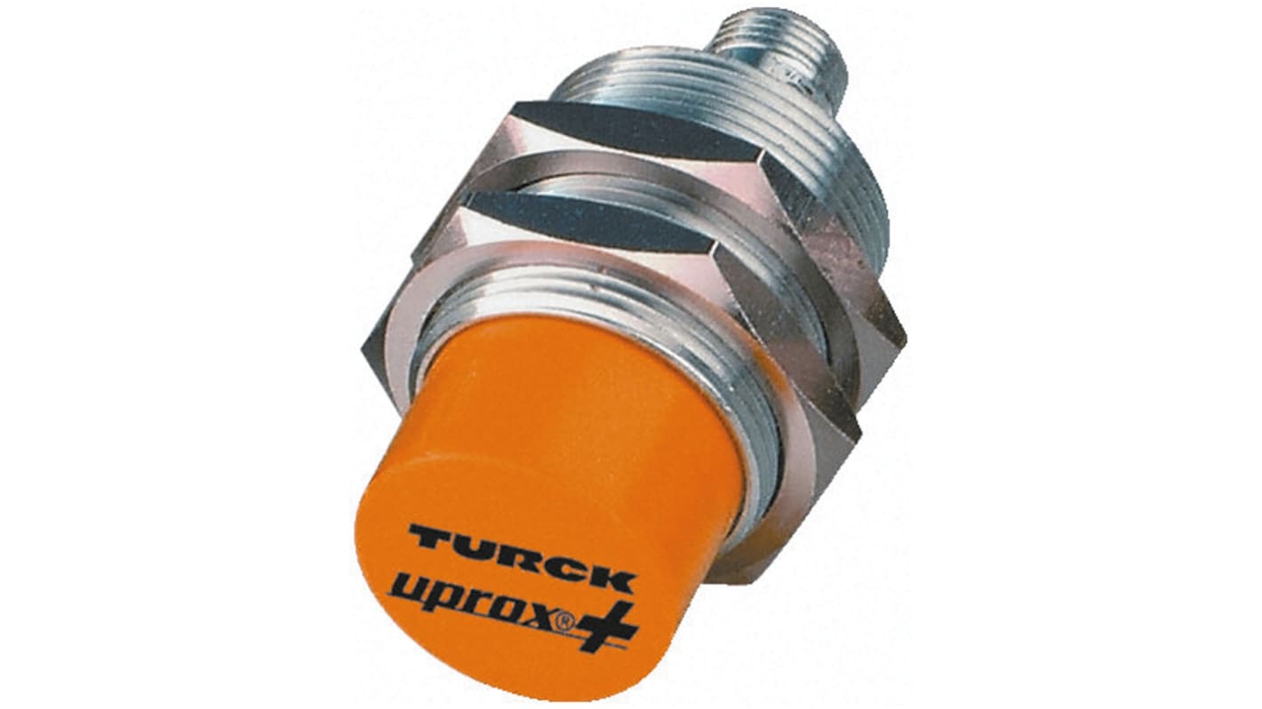 Sensor de proximidad Turck, M30 x 1.5, alcance 30 mm, salida NPN, 10 → 30 V dc, IP68, 500Hz