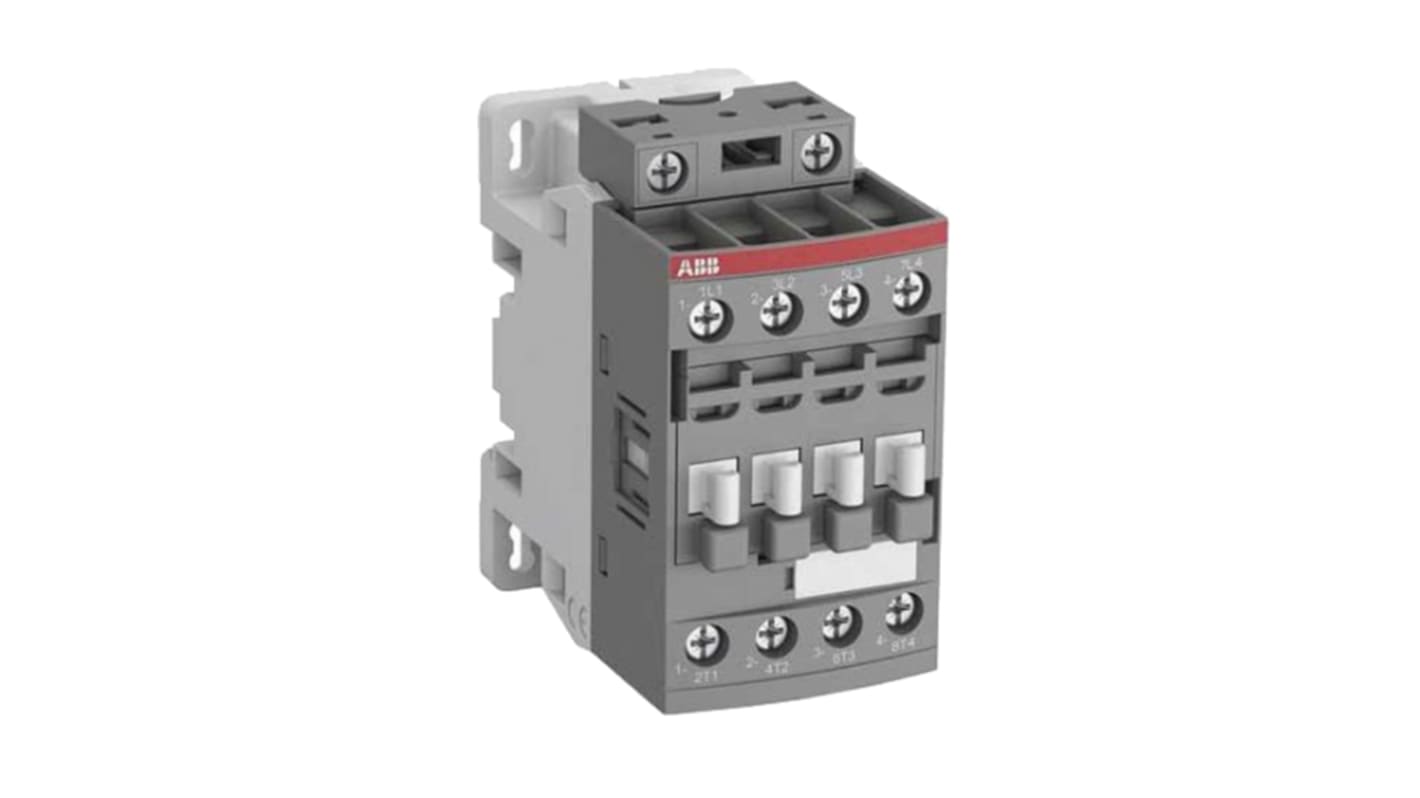 ABB AF Series Contactor, 230 V ac Coil, 4-Pole, 70 A, 18.5 kW, 4NO, 690 V ac