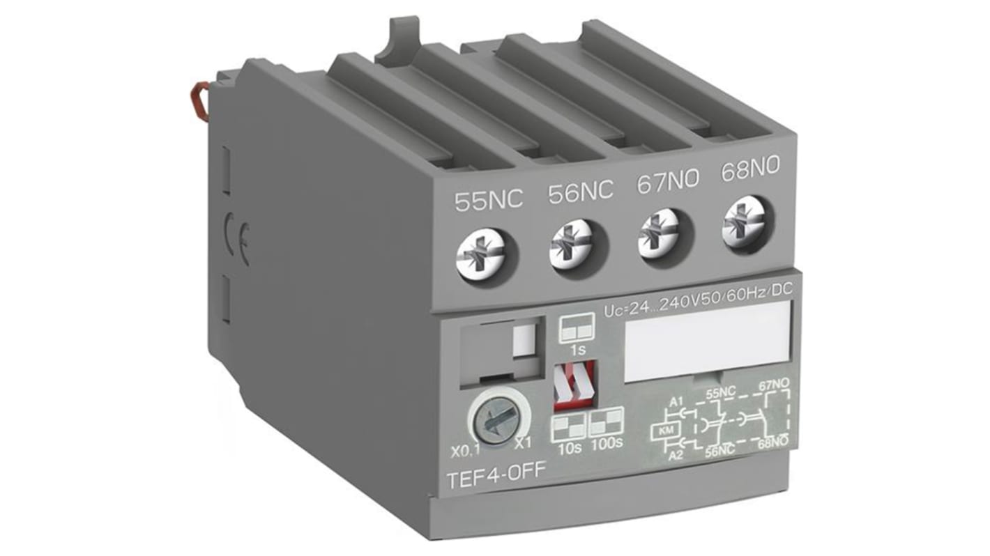 ABB TEF4 Series Contactor Relay, 3 A, 1NO + 1NC, 240 V