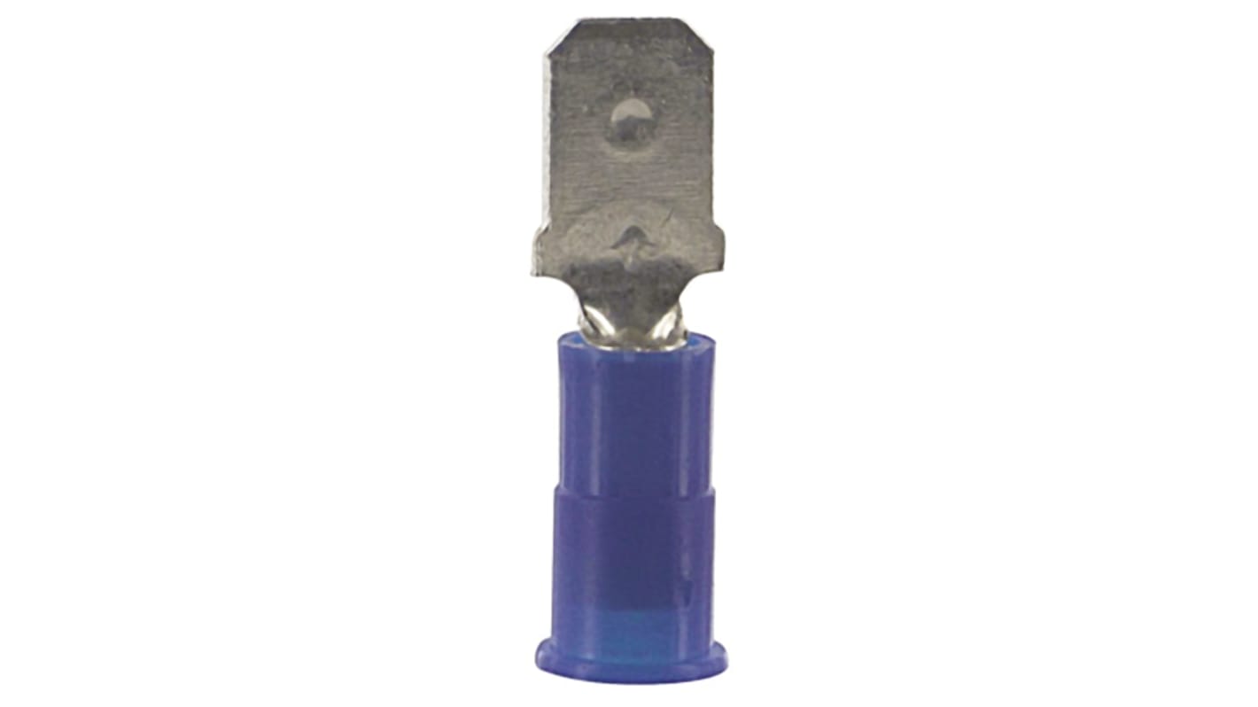 3M MNG Blue Insulated Male Spade Connector, Tab, 0.25 x 0.032in Tab Size