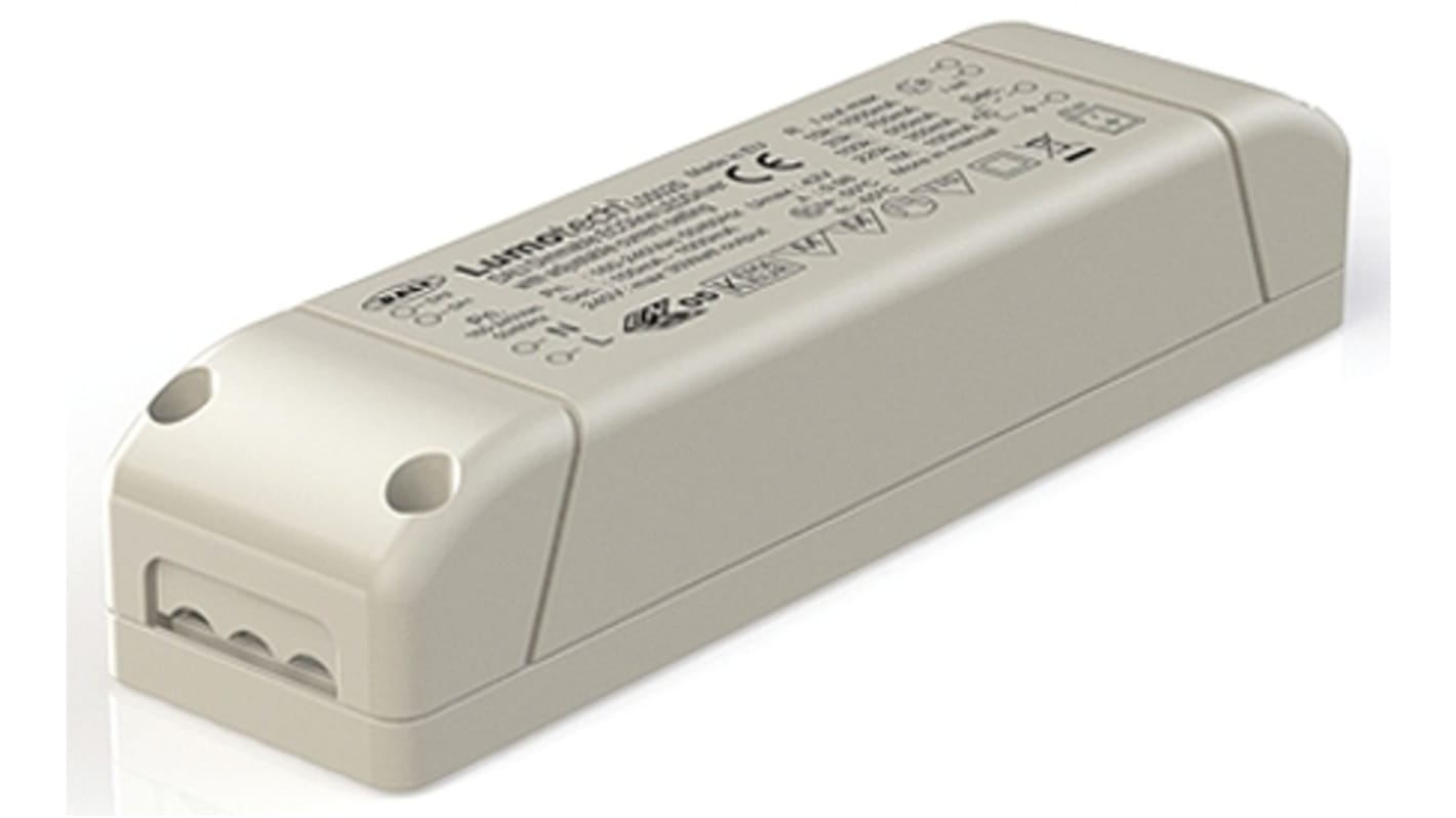 Driver LED corriente constante Lumotech, IN: 220 → 240 V ac, OUT: 7 → 43V, 0.1 → 1A, 30W,