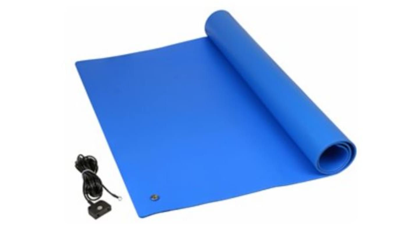 Tappetino sicurezza ESD per Tavola SCS, 0.9m x 0.6m x 3.4mm, col. Blu