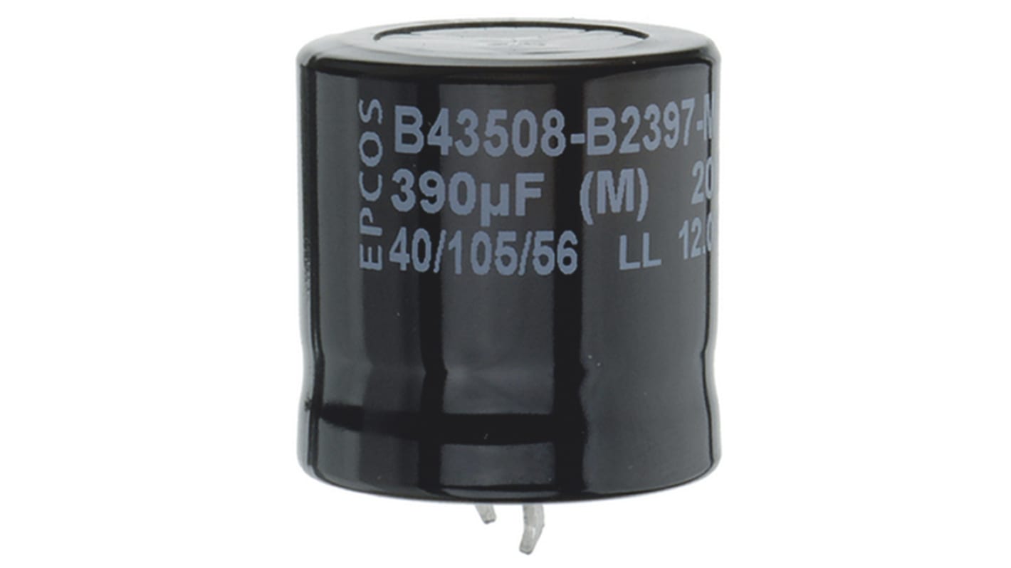 EPCOS 680μF Aluminium Electrolytic Capacitor 450V dc, Snap-In - B43508A5687M000