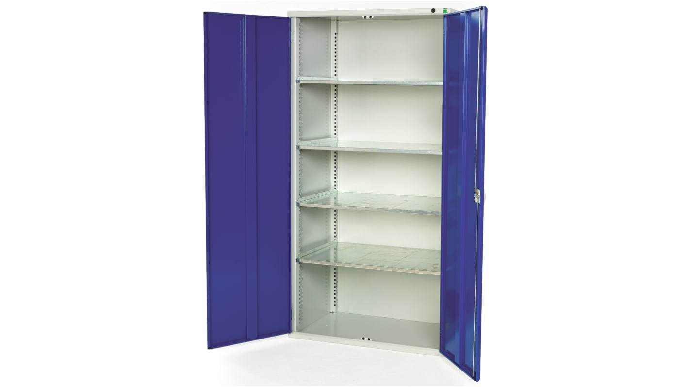 Bott 2 Door Steel Lockable Floor Standing Cupboard, 2000 x 1000 x 550mm