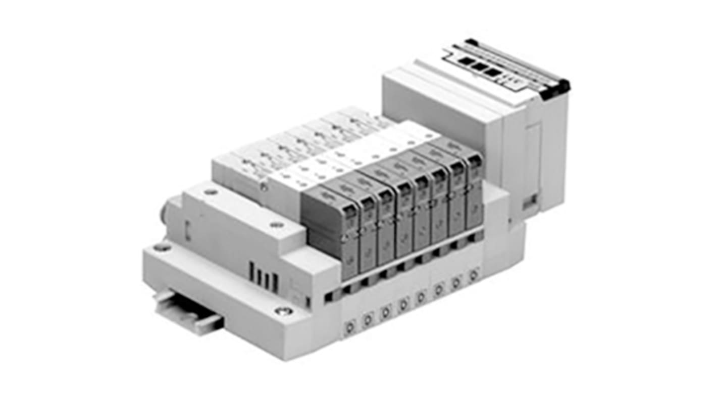 SMC Serie SV1000 Ventil-Verteilerplatte, 9-Stationen