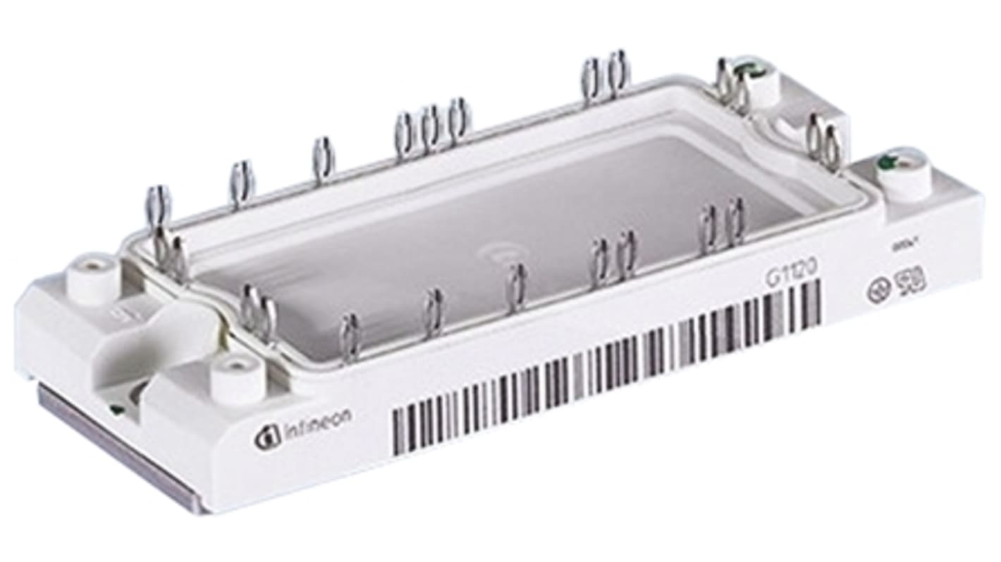 Infineon FP50R12KT4B11BOSA1 3 Phase Bridge IGBT Module, 50 A 1200 V, 23-Pin ECONO2, PCB Mount