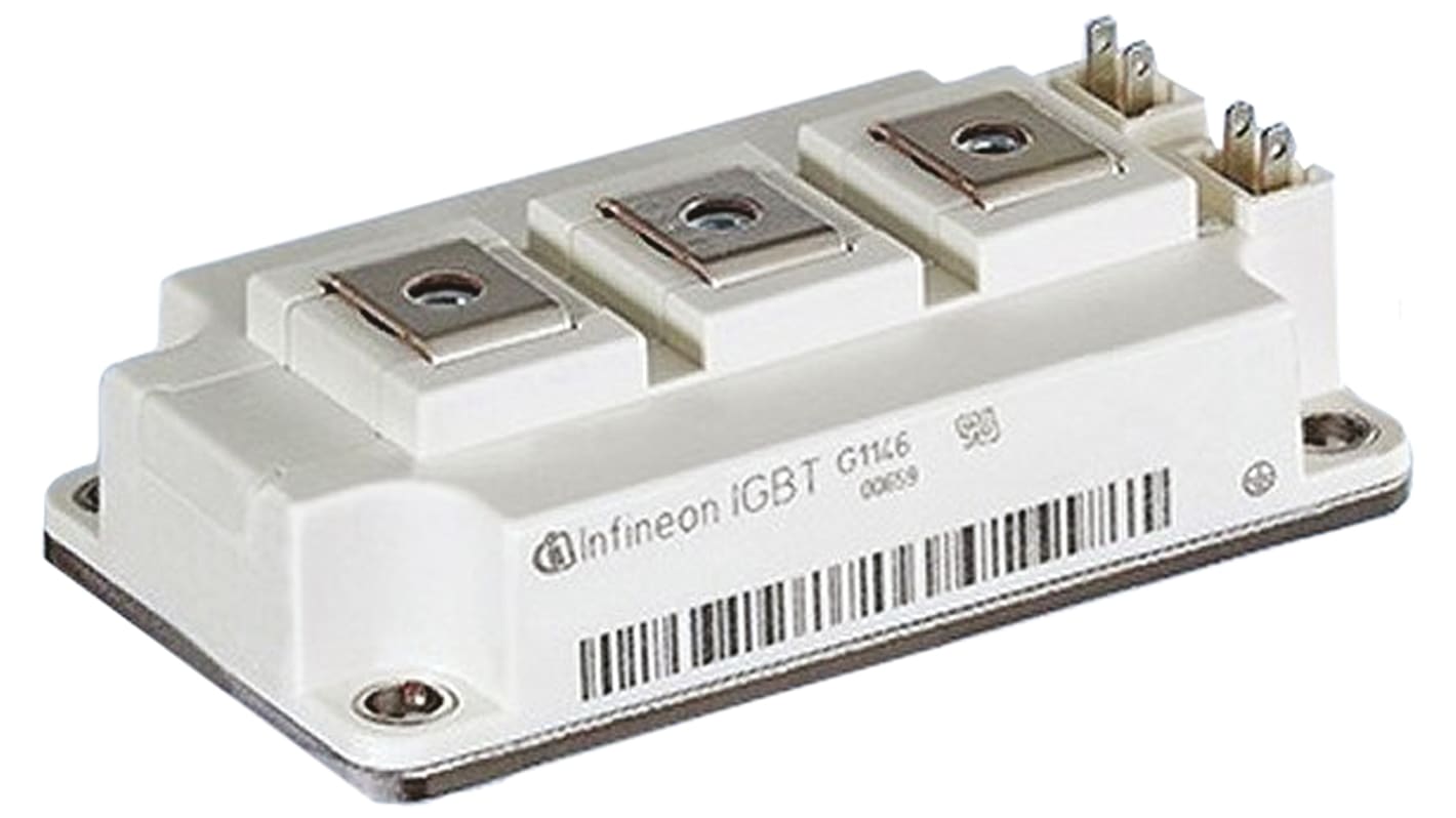Infineon FF200R12KT3EHOSA1 IGBT-modul N-csatornás, 295 A, 1200 V, 1MHz, 7-tüskés, 62 mm-es modul Sorba kötött