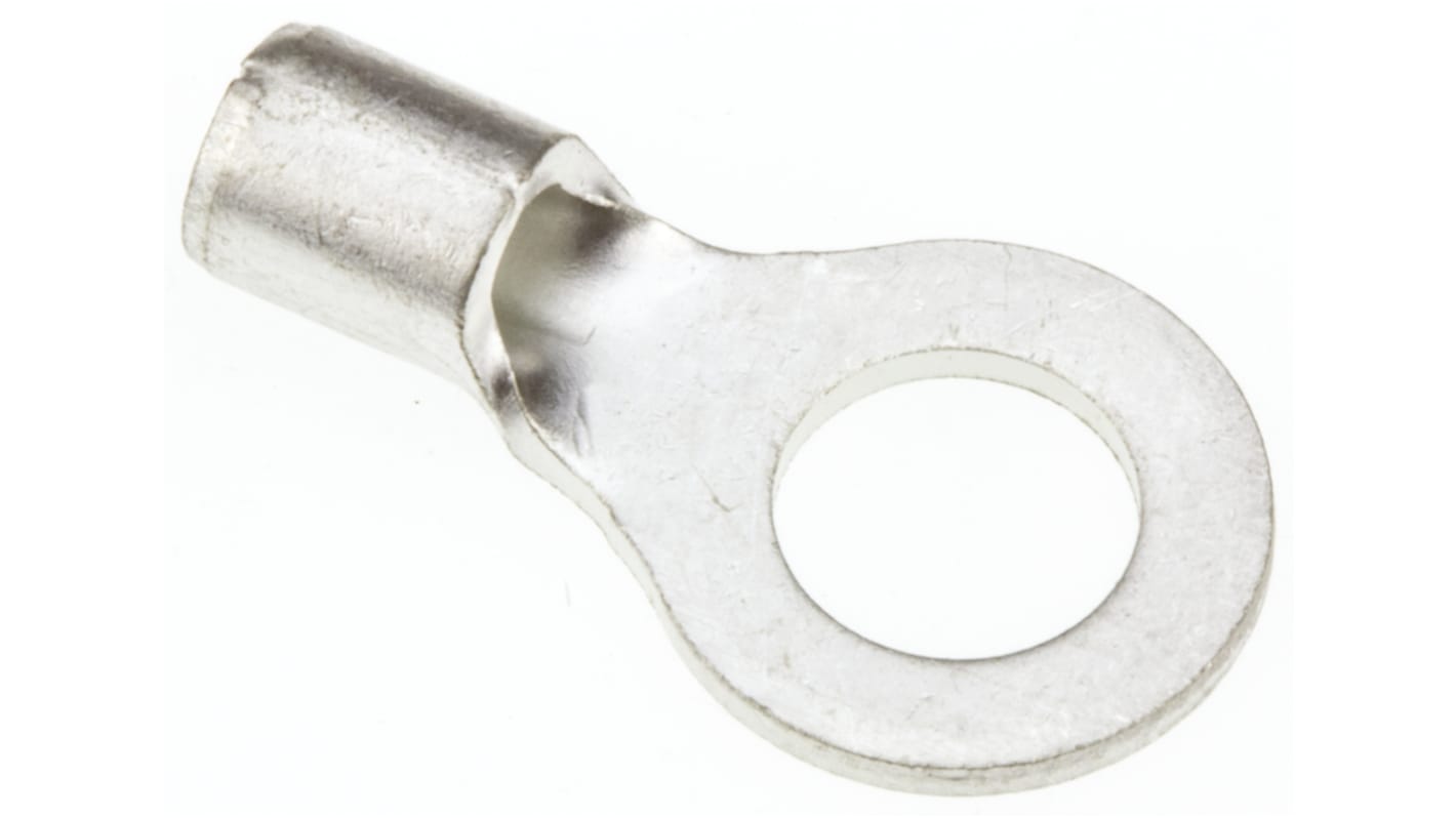 25 JST, R Uninsulated Ring Terminal, 5mm Stud Size, 1mm² to 2.6mm²