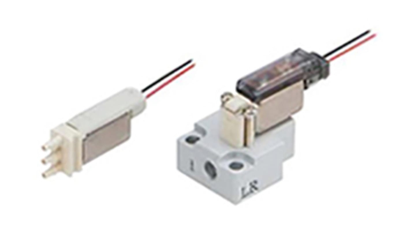 SMC S070 Pneumatik-Magnetventil 3/2 Oberflächenmontage, Elektromagnet-betätigt 24V dc