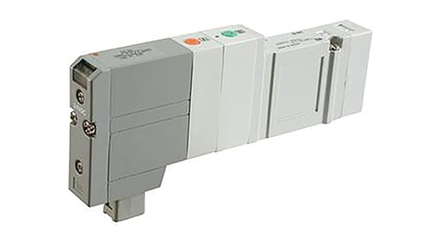 Elettrovalvole per pneumatica SMC, funzione 5/2, azionamento Solenoide/Pilota, 24V cc