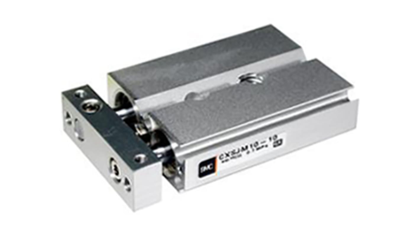 SMC Pneumatic Guided Cylinder - 6mm Bore, 10mm Stroke, CXSJ Series, Double Acting