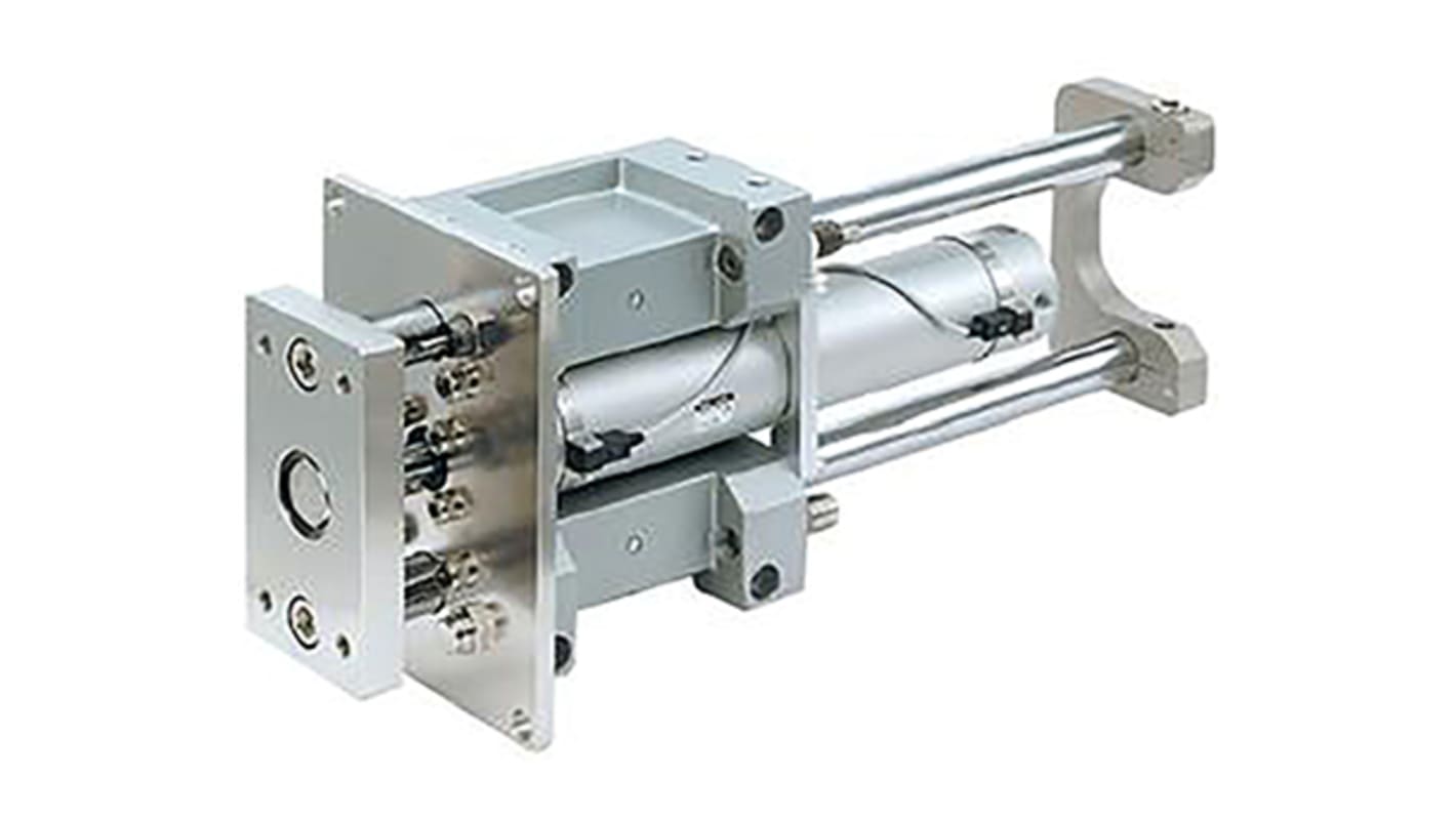 SMC MGG, Rc1/8 Pneumatik-Führungszylinder doppeltwirkend, Bohrung Ø 25mm / Hub 200mm, bis 1 MPa