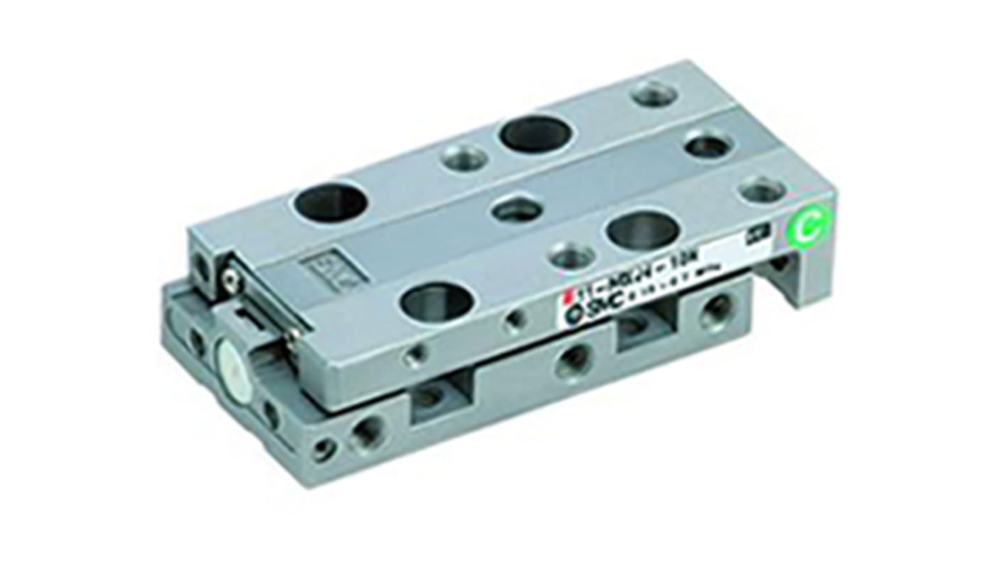 SMC Pneumatic Guided Cylinder - 8mm Bore, 20mm Stroke, MXJ Series, Double Acting