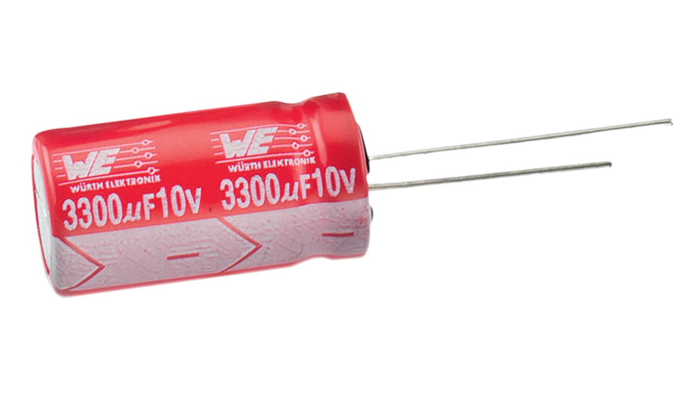 Wurth Elektronik WCAP-ATLL, THT Aluminium-Elektrolyt Kondensator 100μF ±20% / 16V dc, Ø 5mm x 11mm, bis 105°C