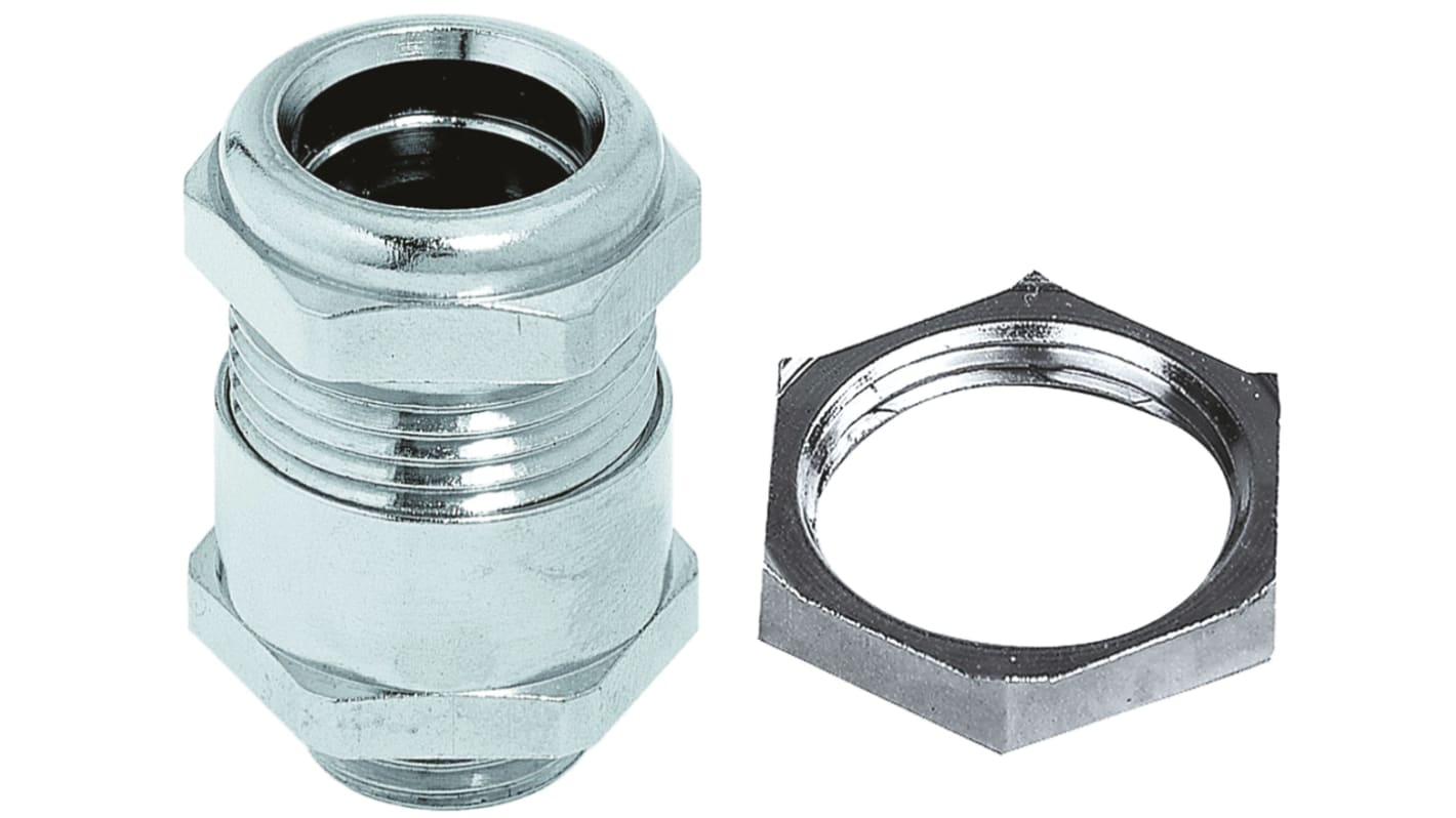 Lapp SKINDICHT Series Metallic Brass Cable Gland, M32 Thread, 19.5mm Min, 21.8mm Max, IP68