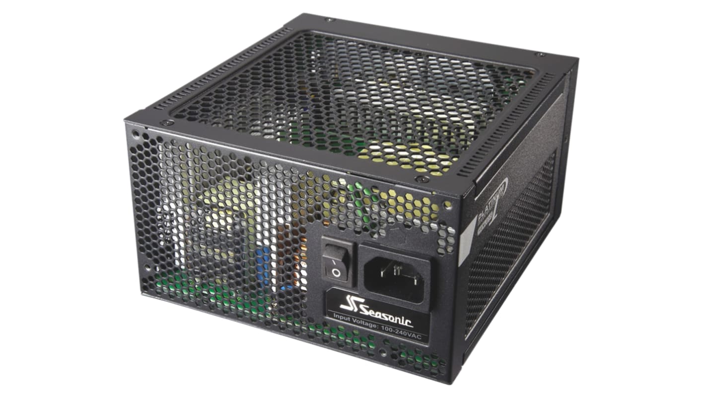 Seasonic 520W PC Power Supply, 100 → 240V ac Input, 12V Output