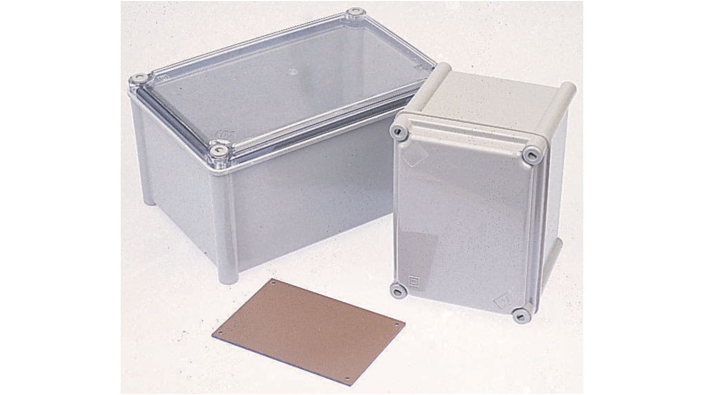 CAHORS GRP Combiester Series Grey Fibreglass Enclosure, IP66, Grey Lid, 270 x 180 x 141mm