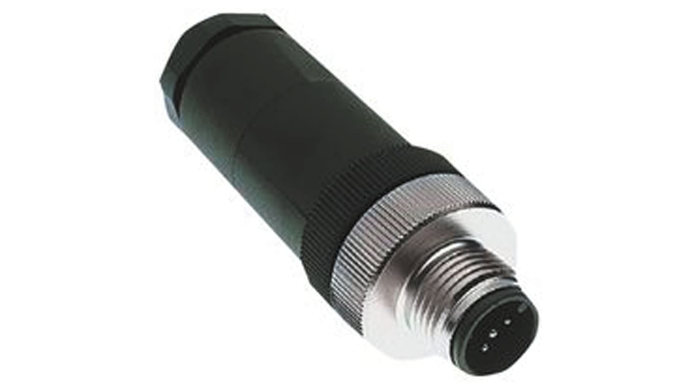 Turck Connector, 5 Contacts, Cable Mount, M12 Connector, Socket, Male, IP67, BS Series