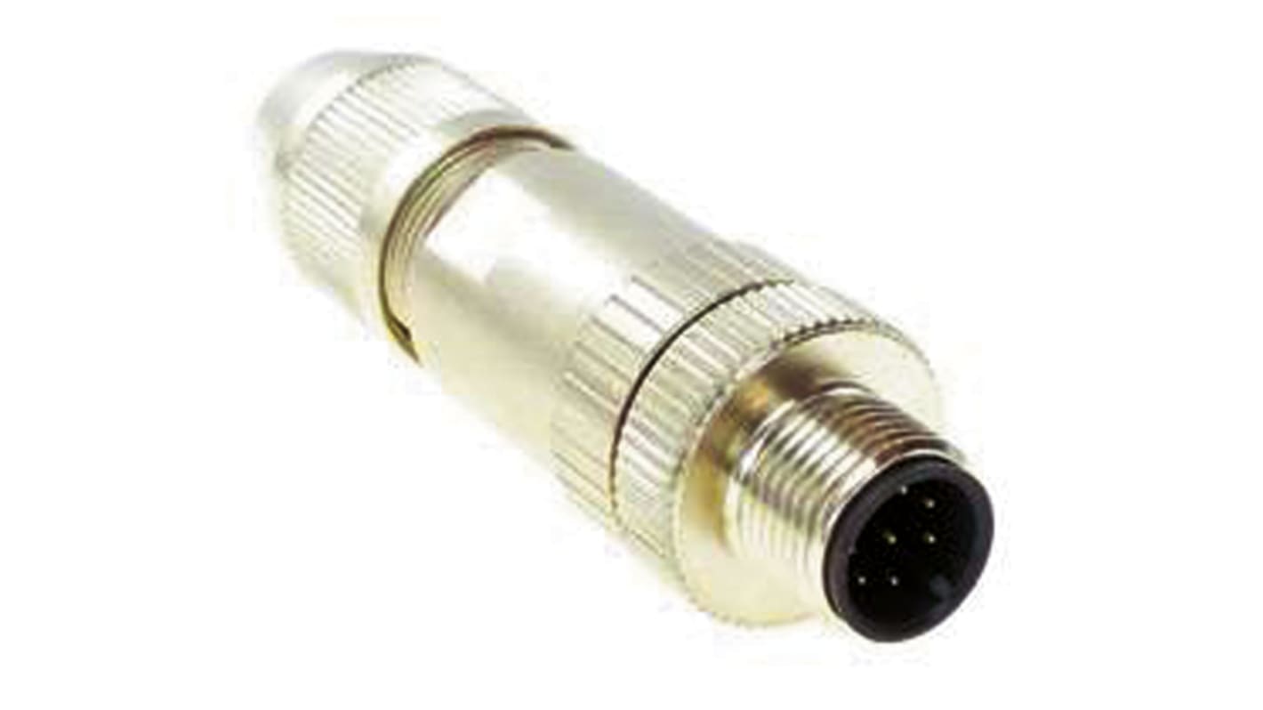 Conector circular Turck hembra serie CMBS de 4 vías macho, montaje aéreo, IP67