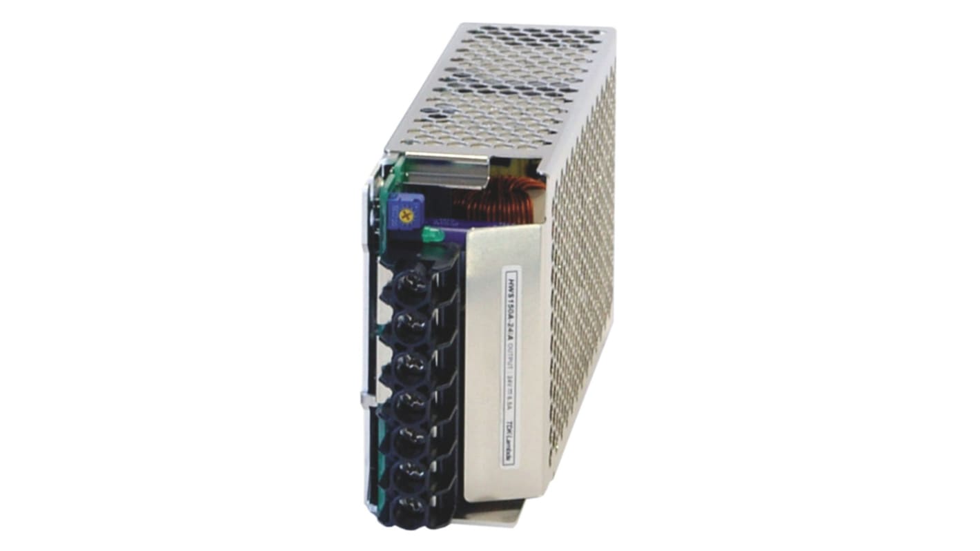 TDK-Lambda Schaltnetzteil, 24V dc / 6.5A 156W 120 → 370 V dc, 85 → 265 V ac Offene Bauform,