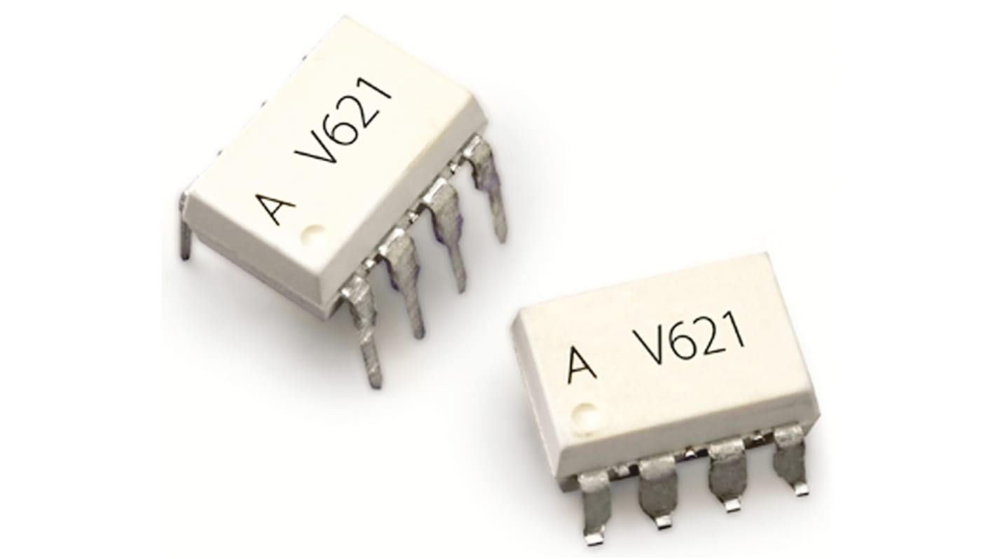 Relé de estado sólido Broadcom ASSR-V62X, control 0 → 0,8 V, 15 μA máx., montaje en PCB