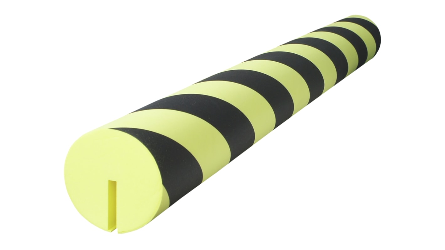 RS PRO Black, Yellow Impact Protector 1000 mm x 100mm