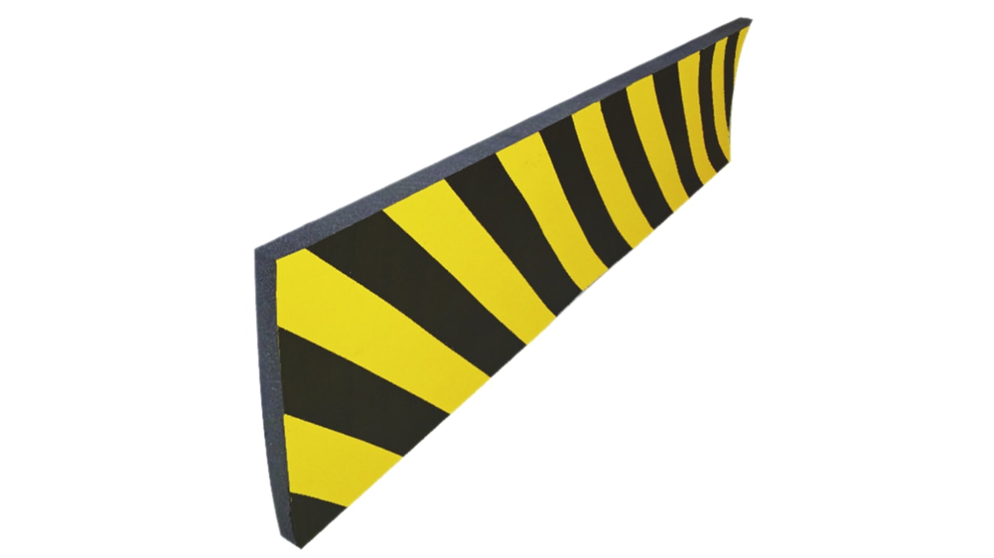 RS PRO Black, Yellow Impact Protector 1500mm x 1m