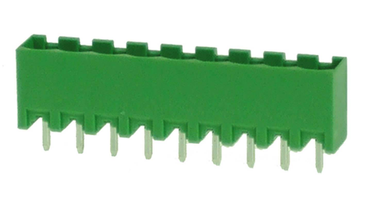 RS PRO 5.0mm Pitch 9 Way Pluggable Terminal Block, Header, Through Hole, Solder Termination